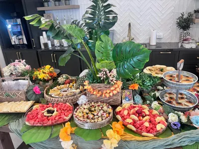 Saint Flavor catering display — event spread 6