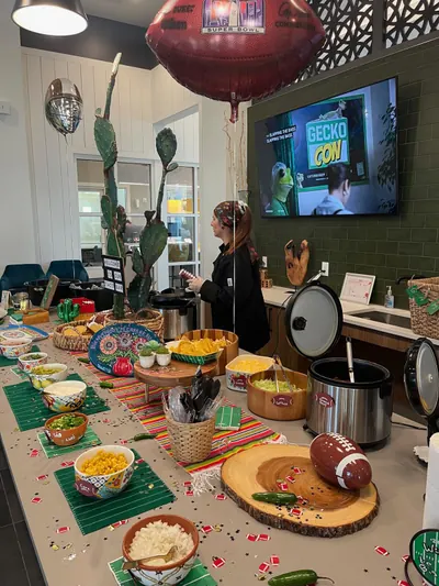 Saint Flavor catering display — event spread 7